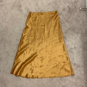 Babaton Slip Satin Midi Skirt (size 10)